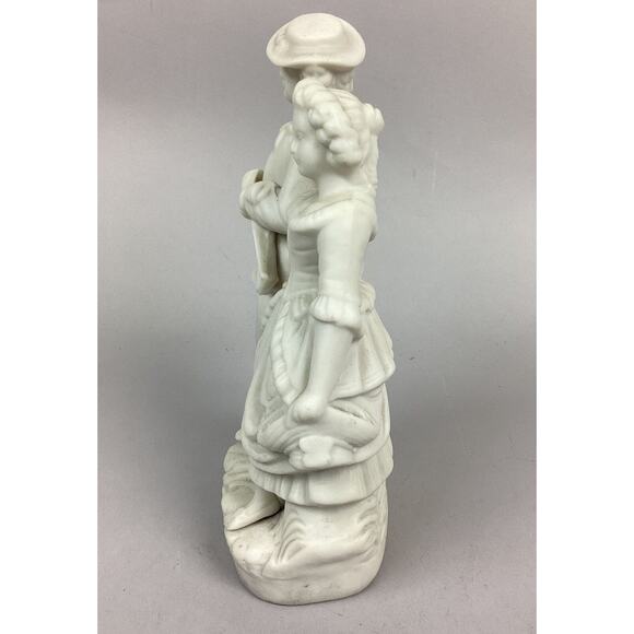 Vintage Figurine Of A Man & Woman Arm In Arm - 9”Hx4.25”L - Picture 4 of 8